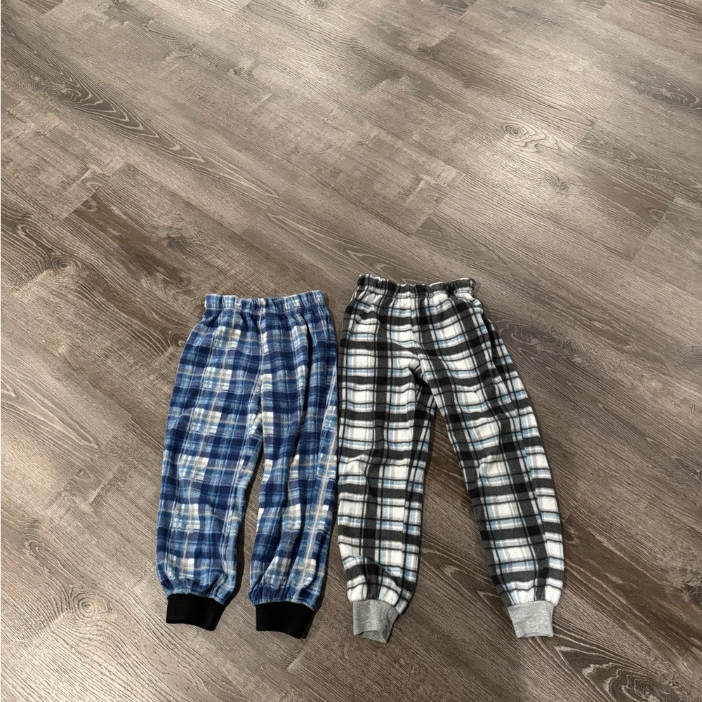 Sleep On It Blue and White Plaid Pajama Set